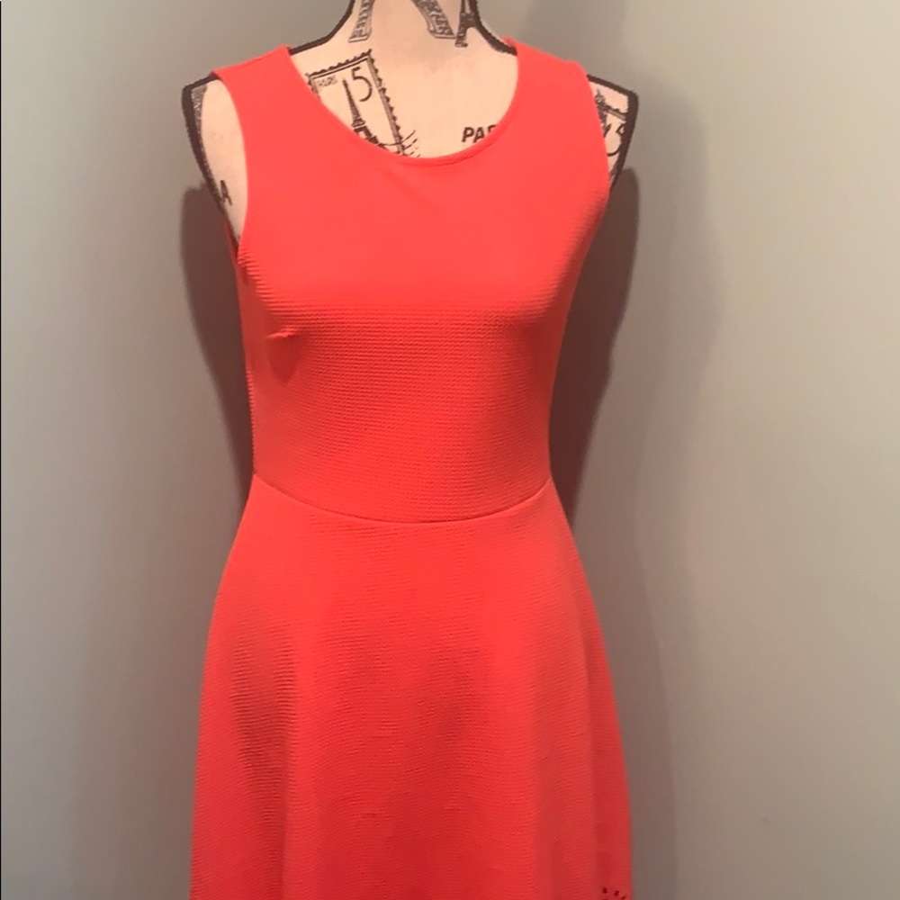 Salmon skater dress. Size medium.